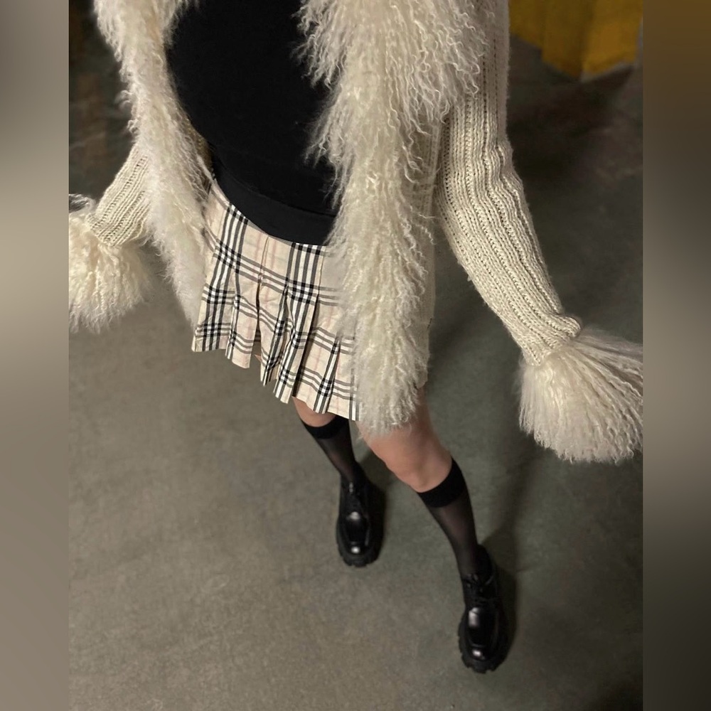 Authentic Galliano Mongolian Fur Cardigan